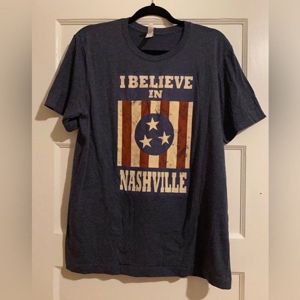 Bella Canvas I believe in Nashville Logo Short Sleeve Tee Shirt